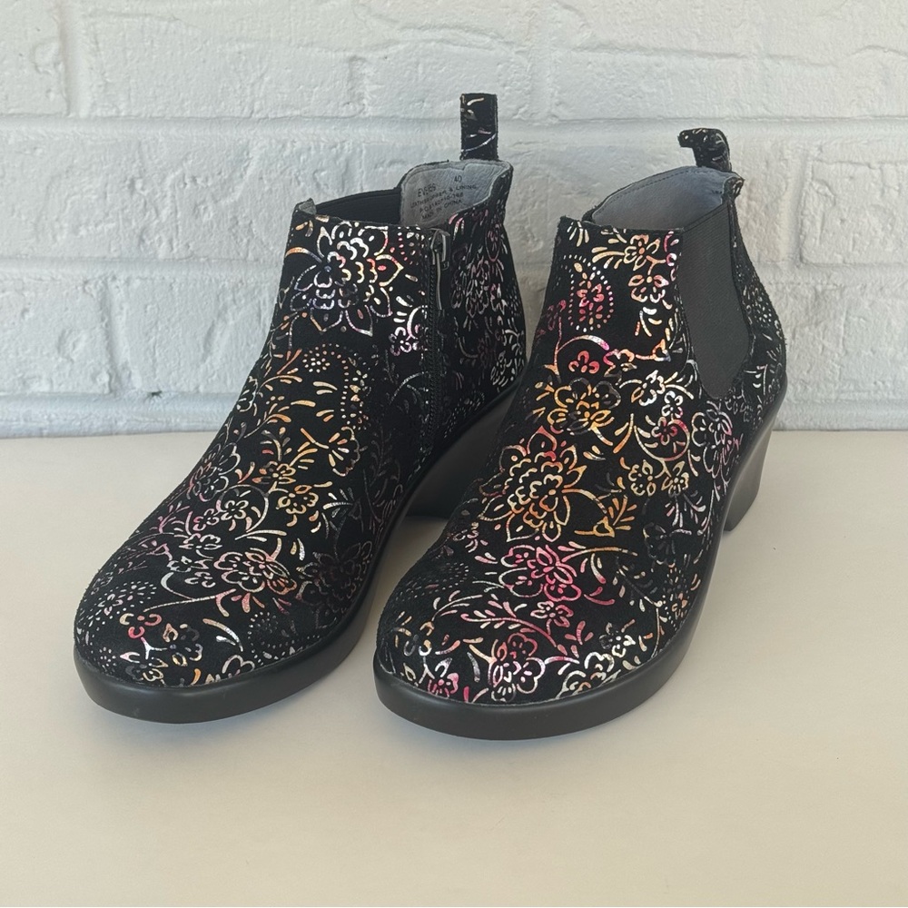 Alegria Ever Metal Sprigs Zip-Up Ankle Boots Women's 40 / 9.5 - Picture 4 of 14